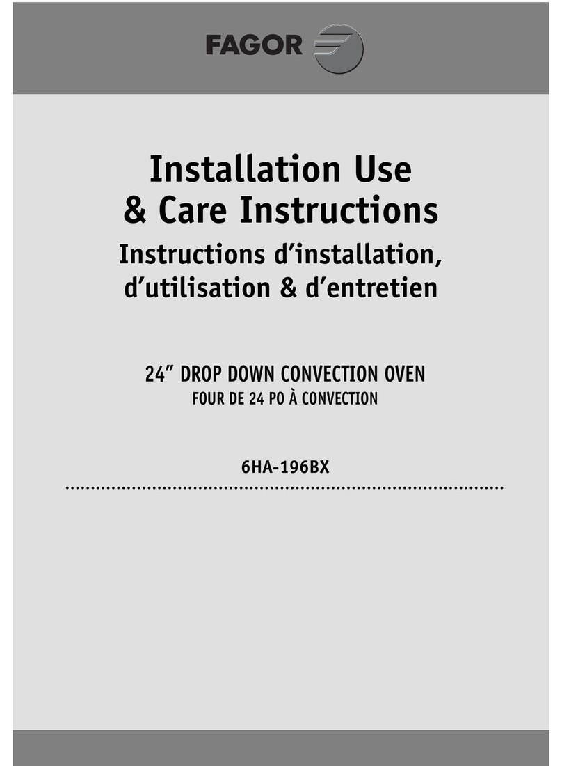 Fagor Custom Panel Dishwasher installation instructions