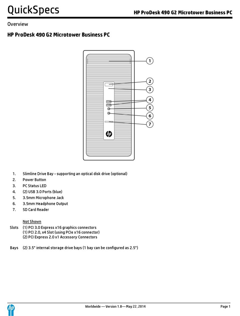 HP ProDesk 490 G2 User instructions