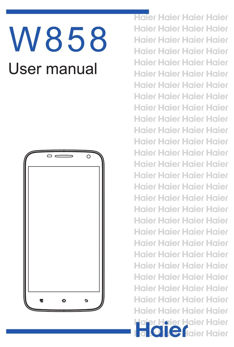 Haier W858 User manual