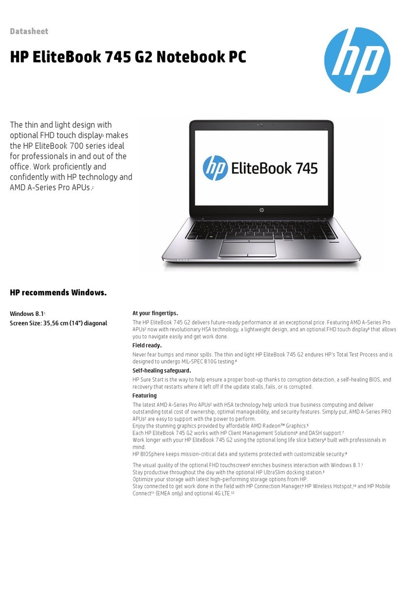 HP EliteBook 745 G2 User manual HP EliteBook 745 G2 User manual