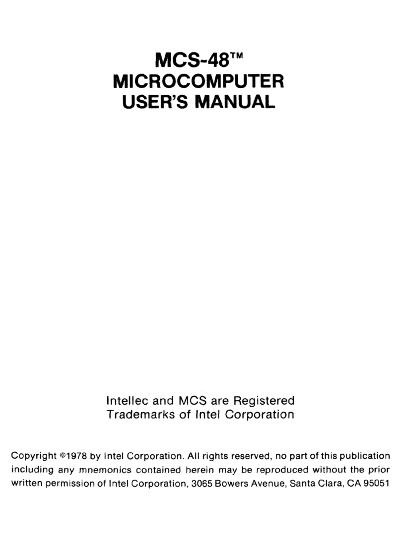 Intel MCS48 User manual