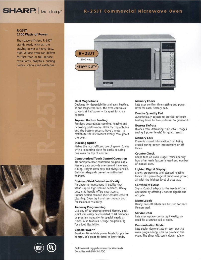 Sharp R-25JT User manual