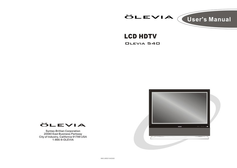 Olevia 540 User manual