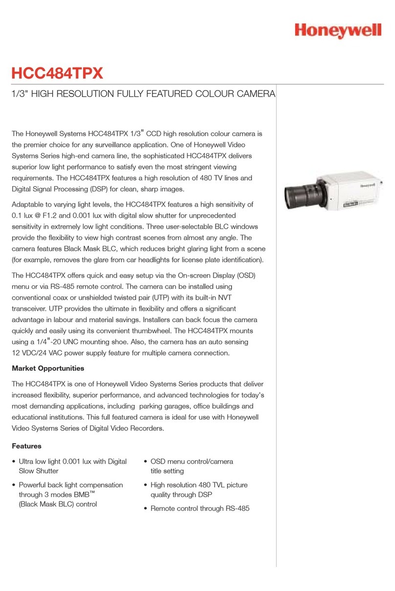 Honeywell HCC484TPX User manual