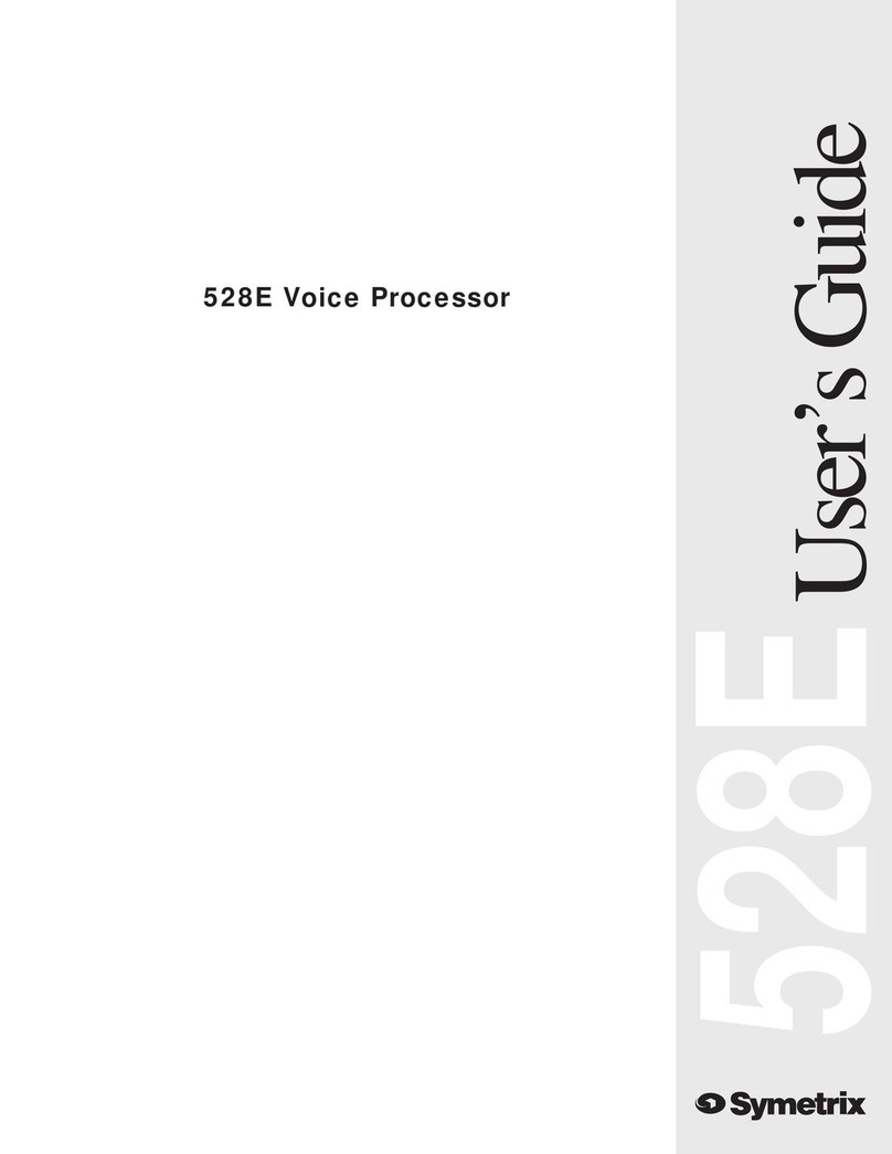 Symetrix 258E User manual