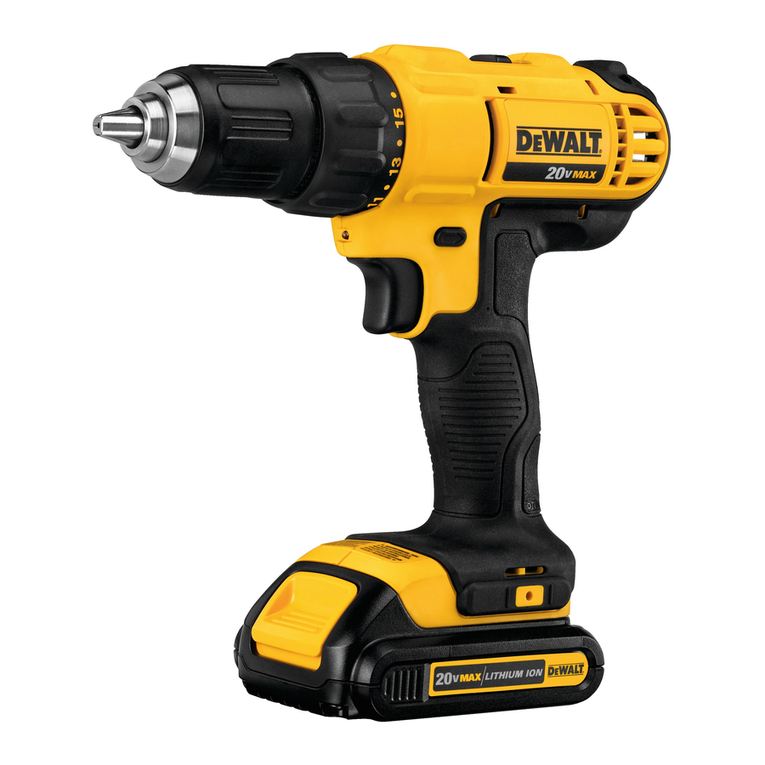 DeWalt XR Li-Ion DCD771 User manual