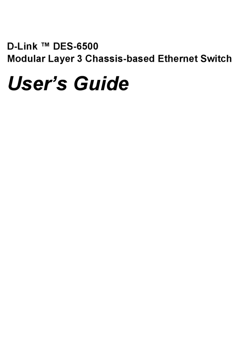 D-Link TM DES-6500 User manual
