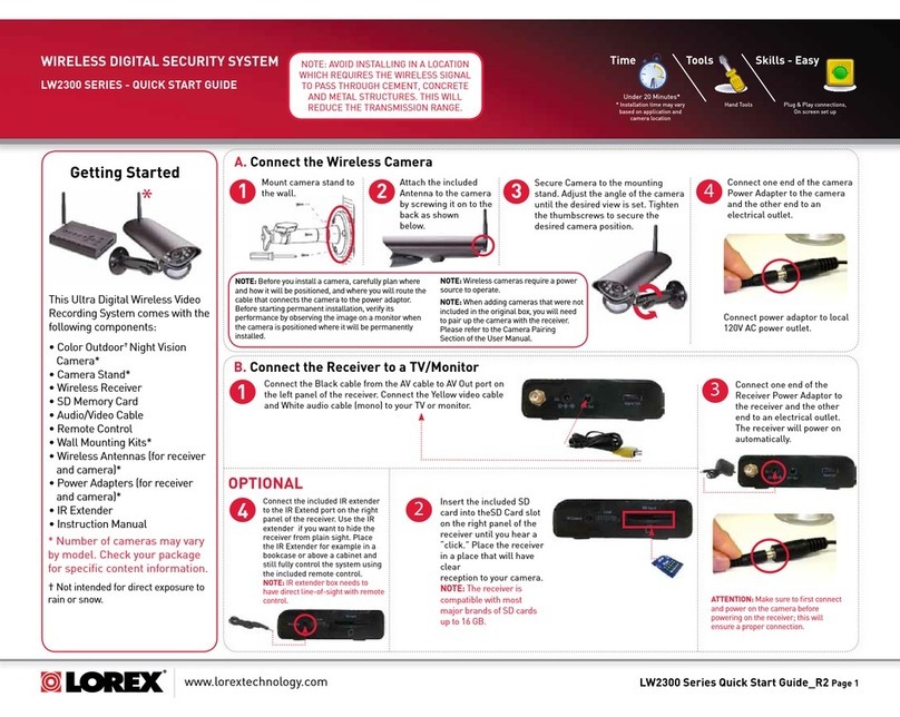 Lorex LW2300 SERIES User manual
