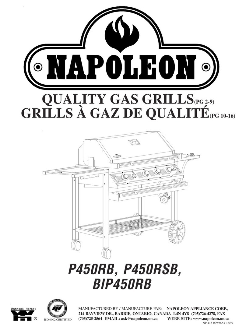 Napoleon P450RB User manual
