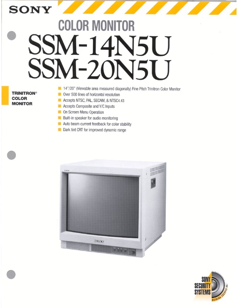 Sony Trinitron SSM-14N5U User manual Sony Trinitron SSM-14N5U User manual