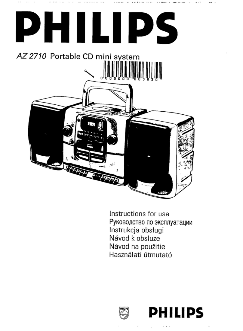 Philips AZ 2710 Instructions for use