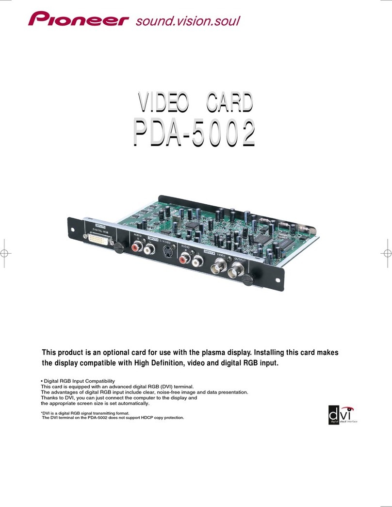 Pioneer PDA-5002 User manual