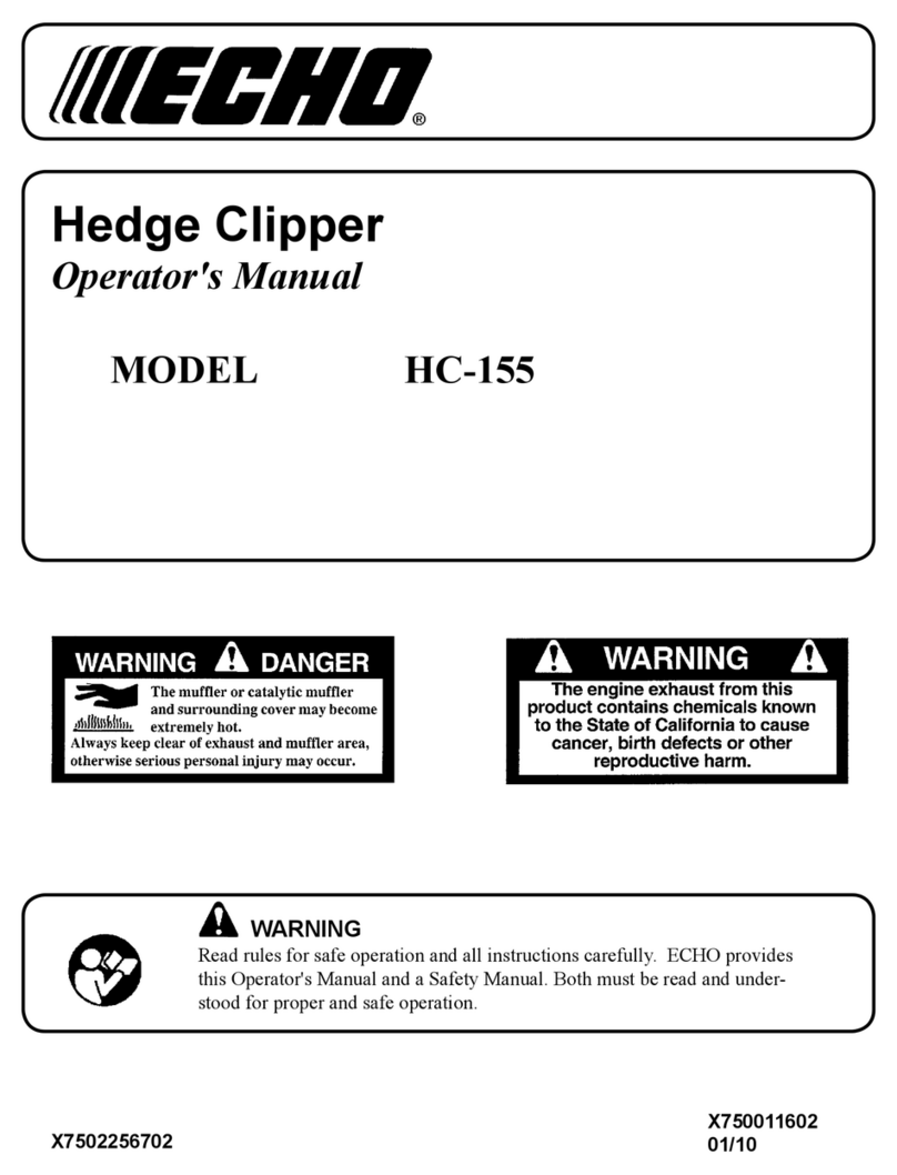 Echo HC-155 User manual