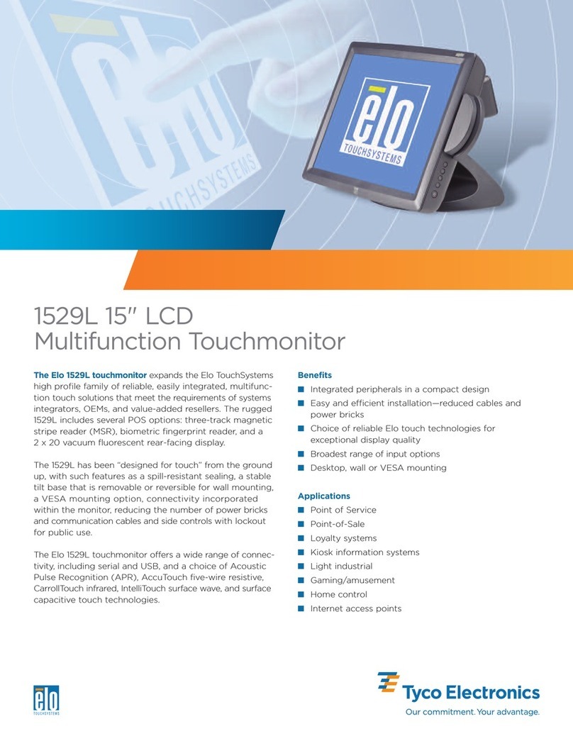 Elo TouchSystems 1529L User manual