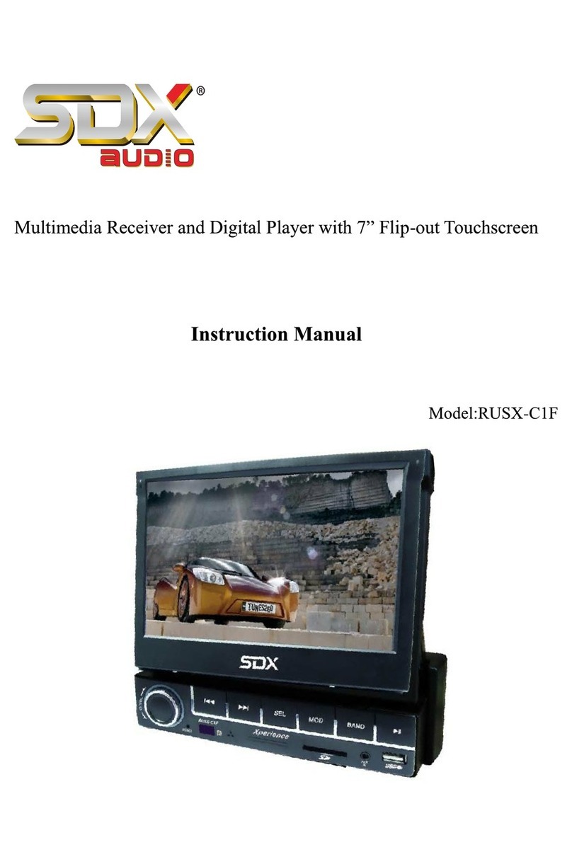 SDX Audio RUSX-C1F instruction manual