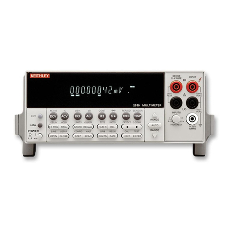 Keithley 2010 User manual