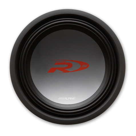 Alpine SWR-1542D - Type-R Car Subwoofer Driver User guide