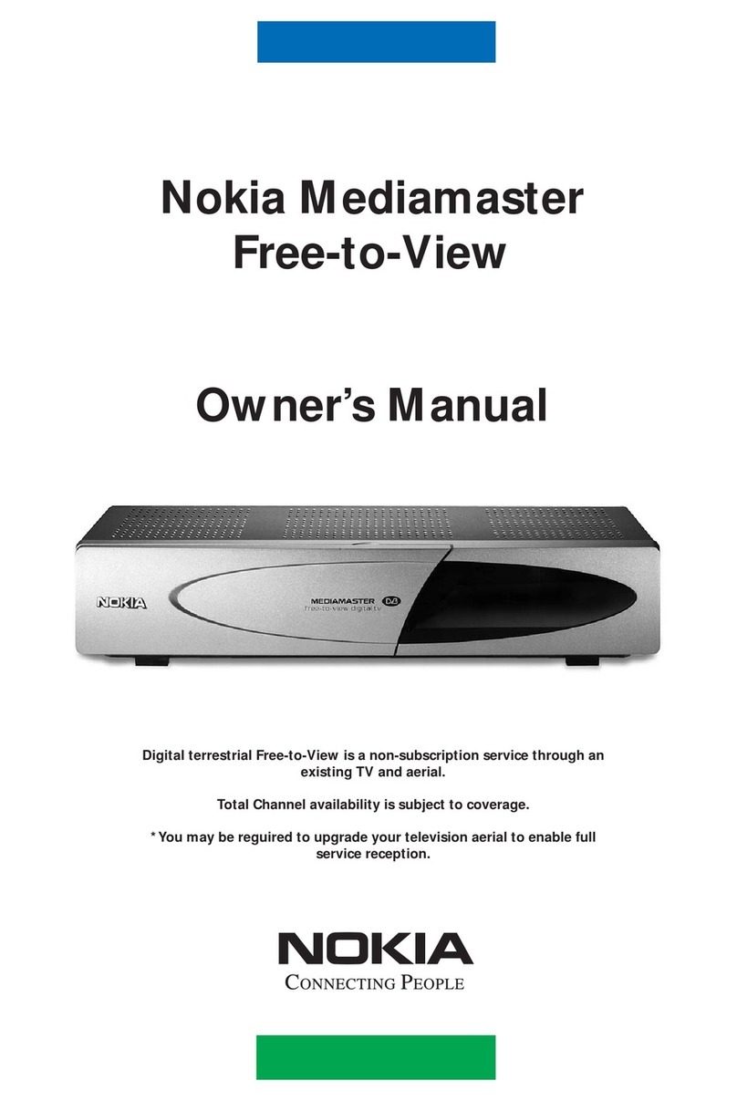 Nokia MEDIAMASTER 9850 T User manual