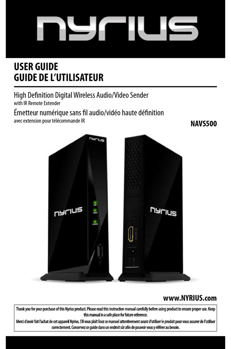 Nyrius NAVS500 User manual