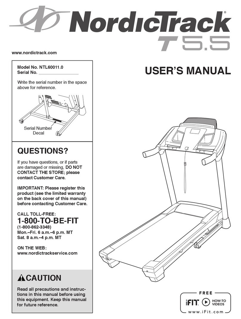 NordicTrack NTL60011.0 User manual