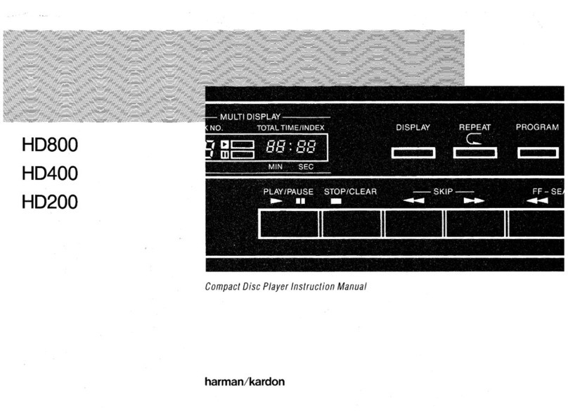 Harman Kardon HD800 User manual