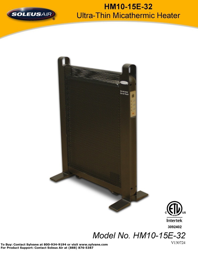 Soleus Air HM10-15E-32 owner's manual