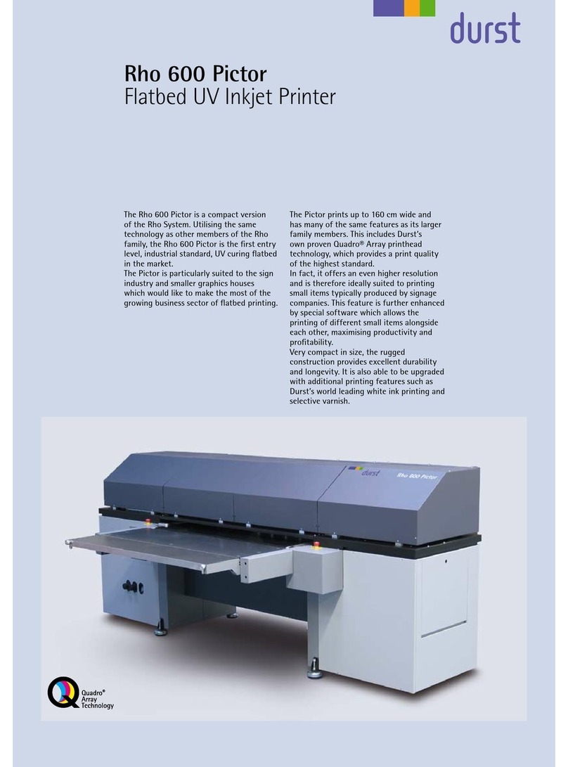 Durst Rho 600 Pictor User manual
