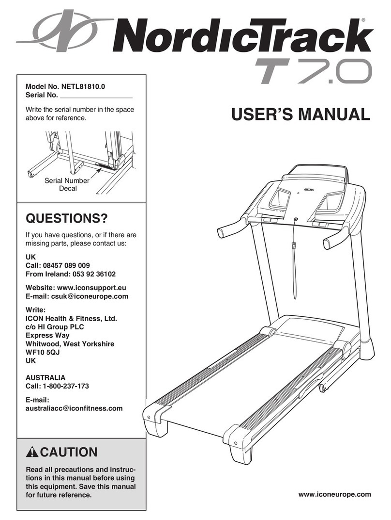 NordicTrack NETL81810.0 user manual