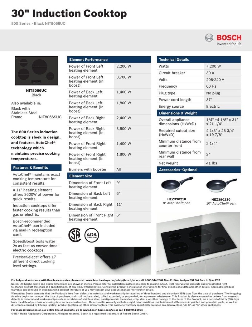 Bosch NIT8066UC User guide
