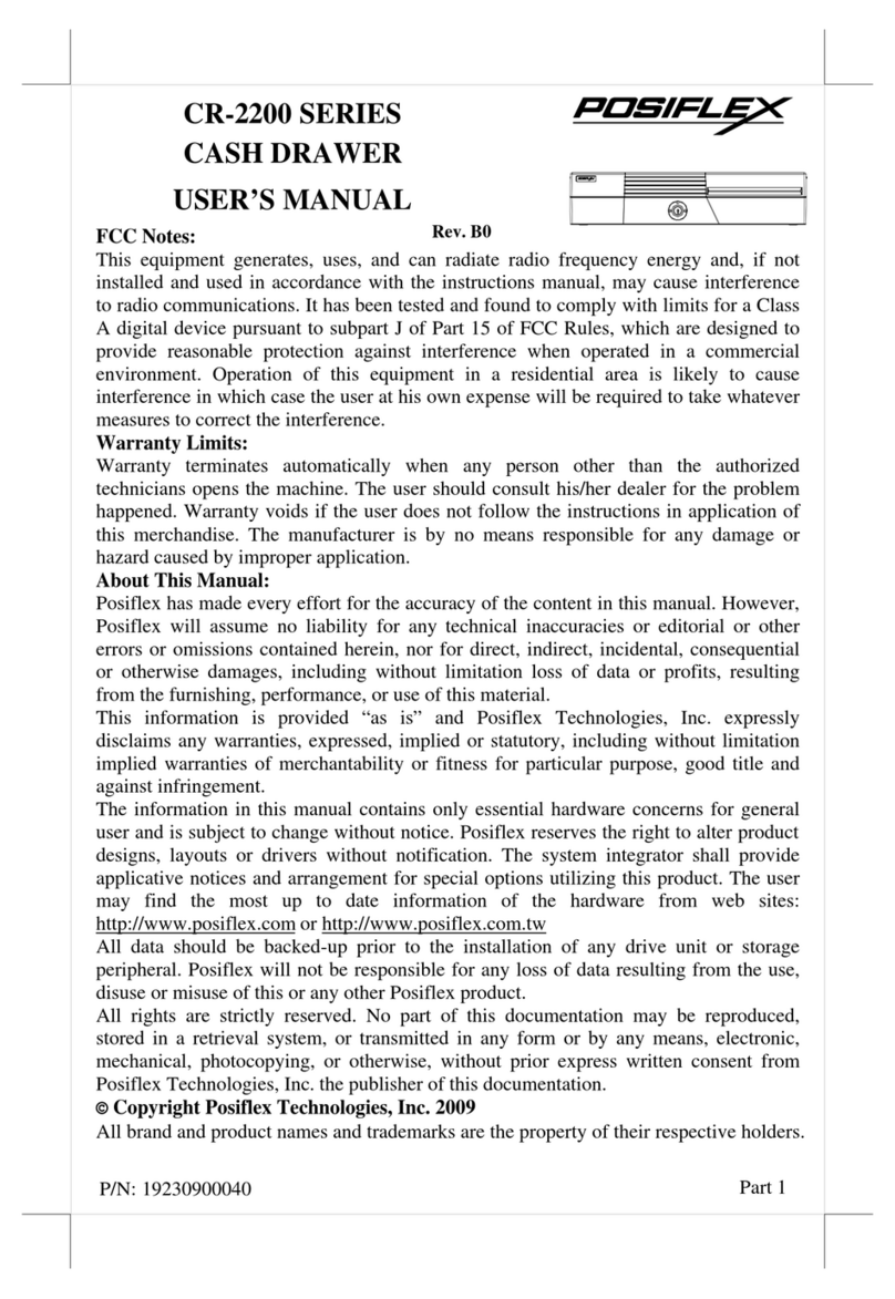 POSIFLEX CR-2200 Series user manual