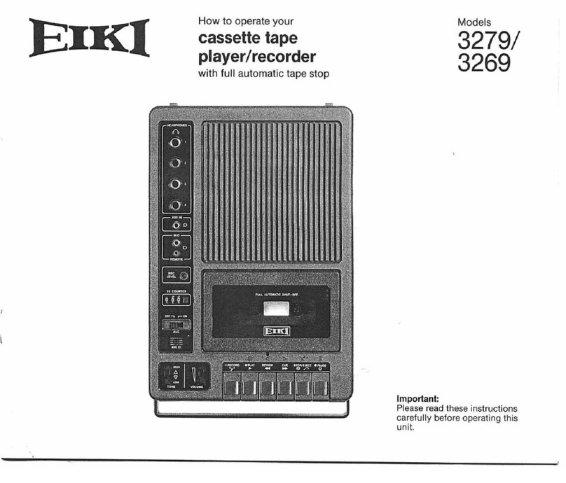 Eiki 3279 operating instructions