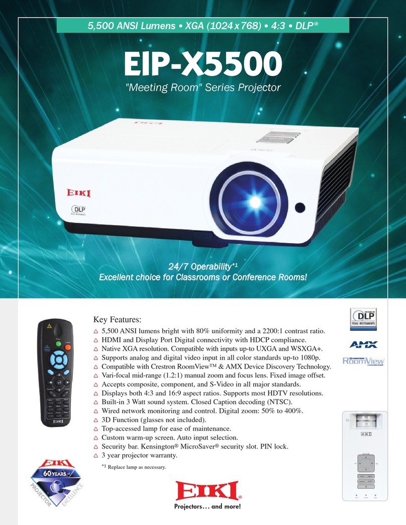 Eiki EIP-X5500 Specifications