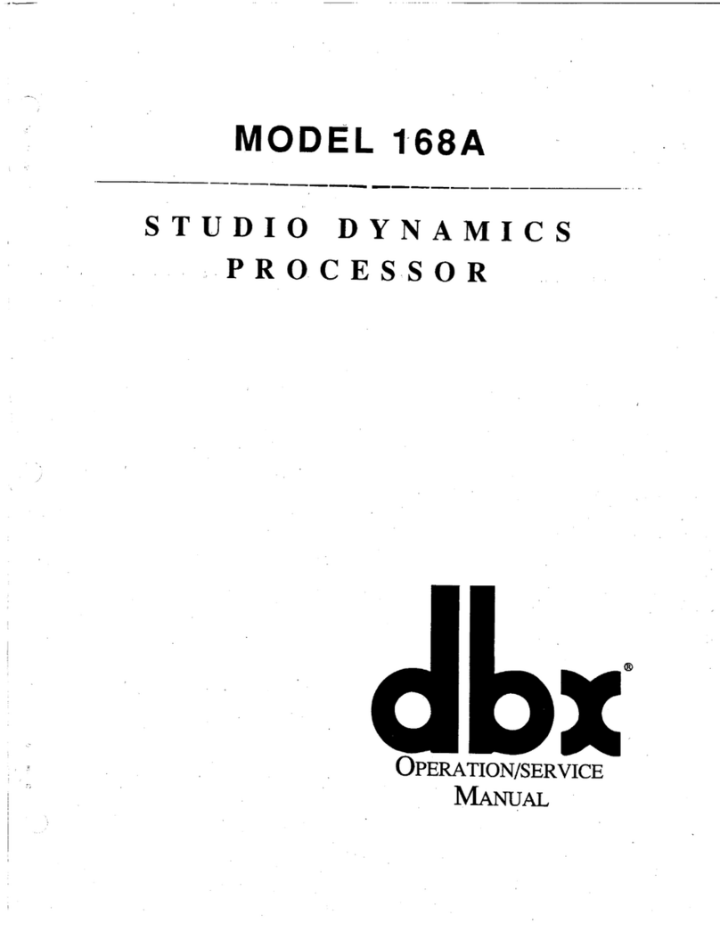 dbx 168A Operation & service manual
