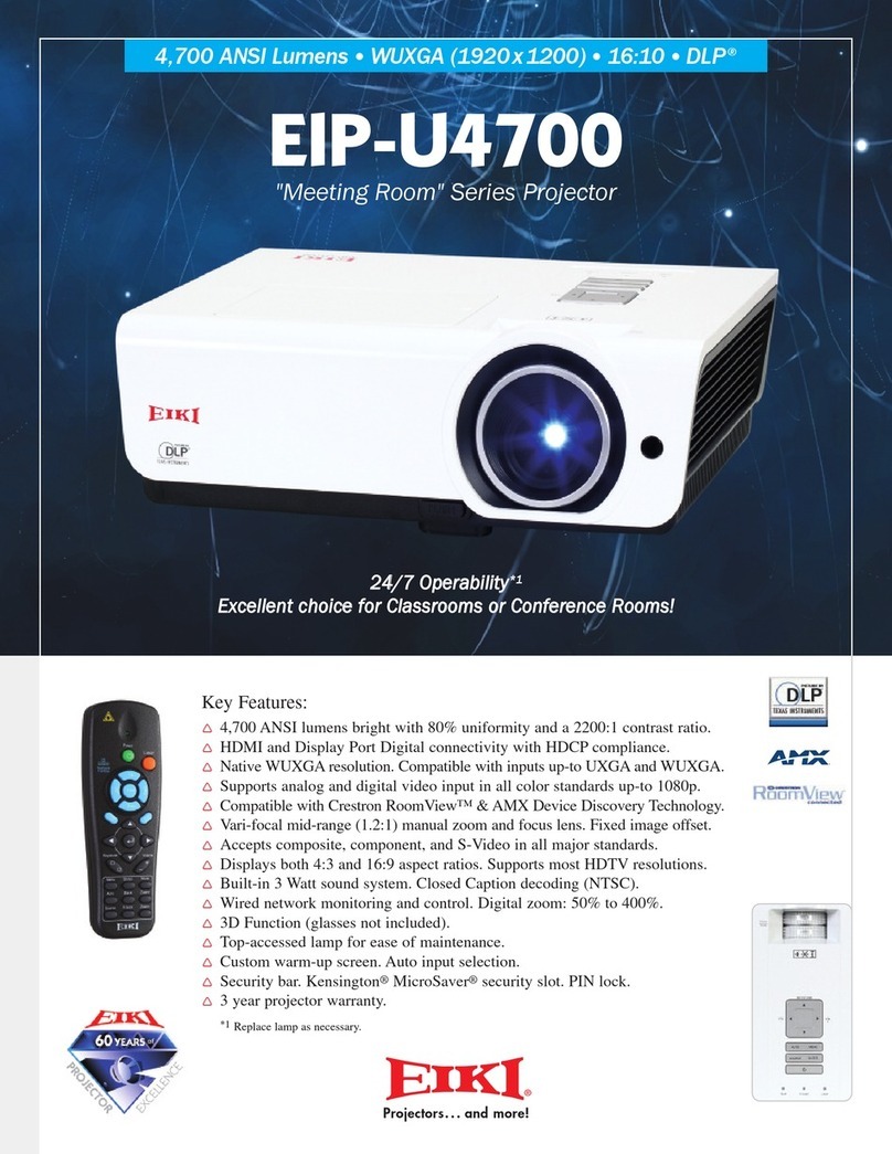Eiki EIP-U4700 User manual