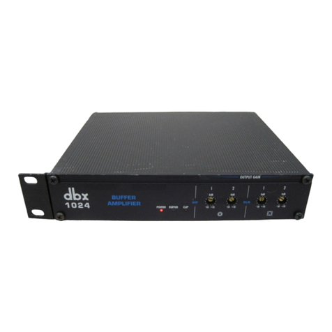 dbx 1024 User manual