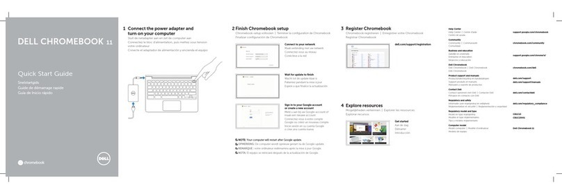 Dell CHROMEBOOK 11 quick start guide