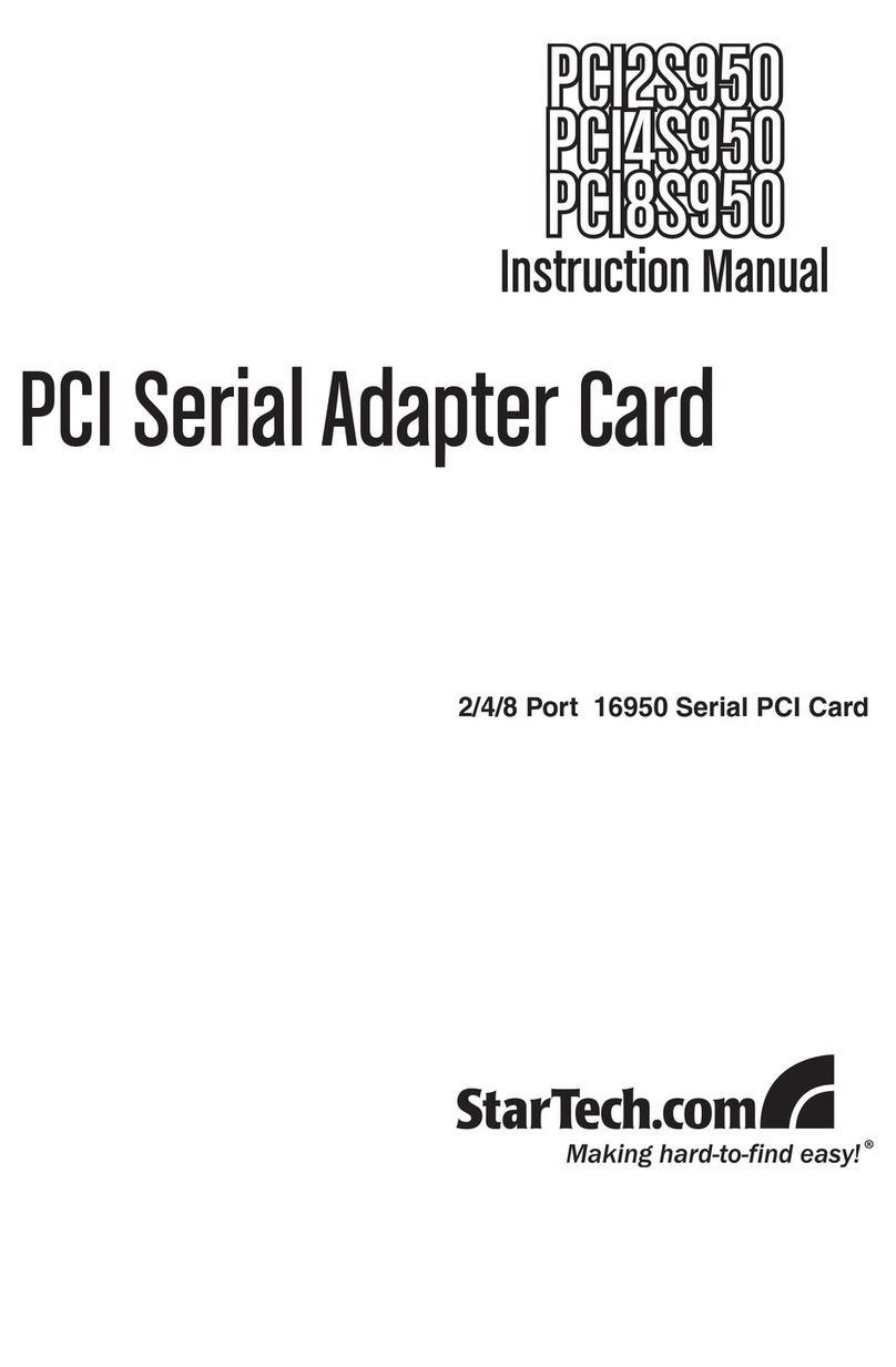 StarTech.com PCI2S950 User manual