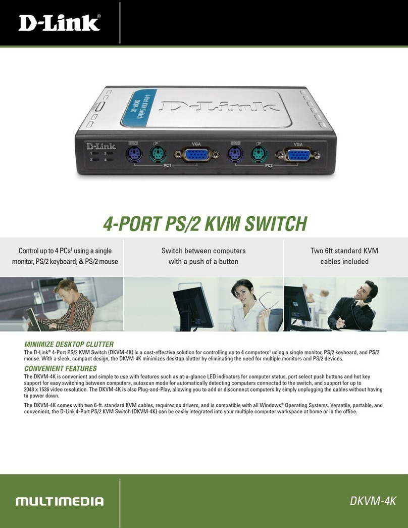 D-Link DKVM-4K - KVM Switch User manual