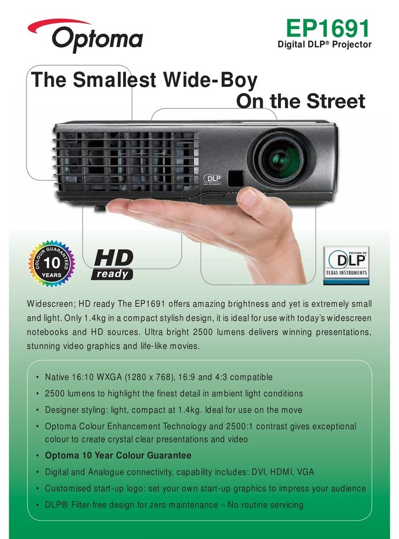 Optoma Optoma EP1691 Specifications