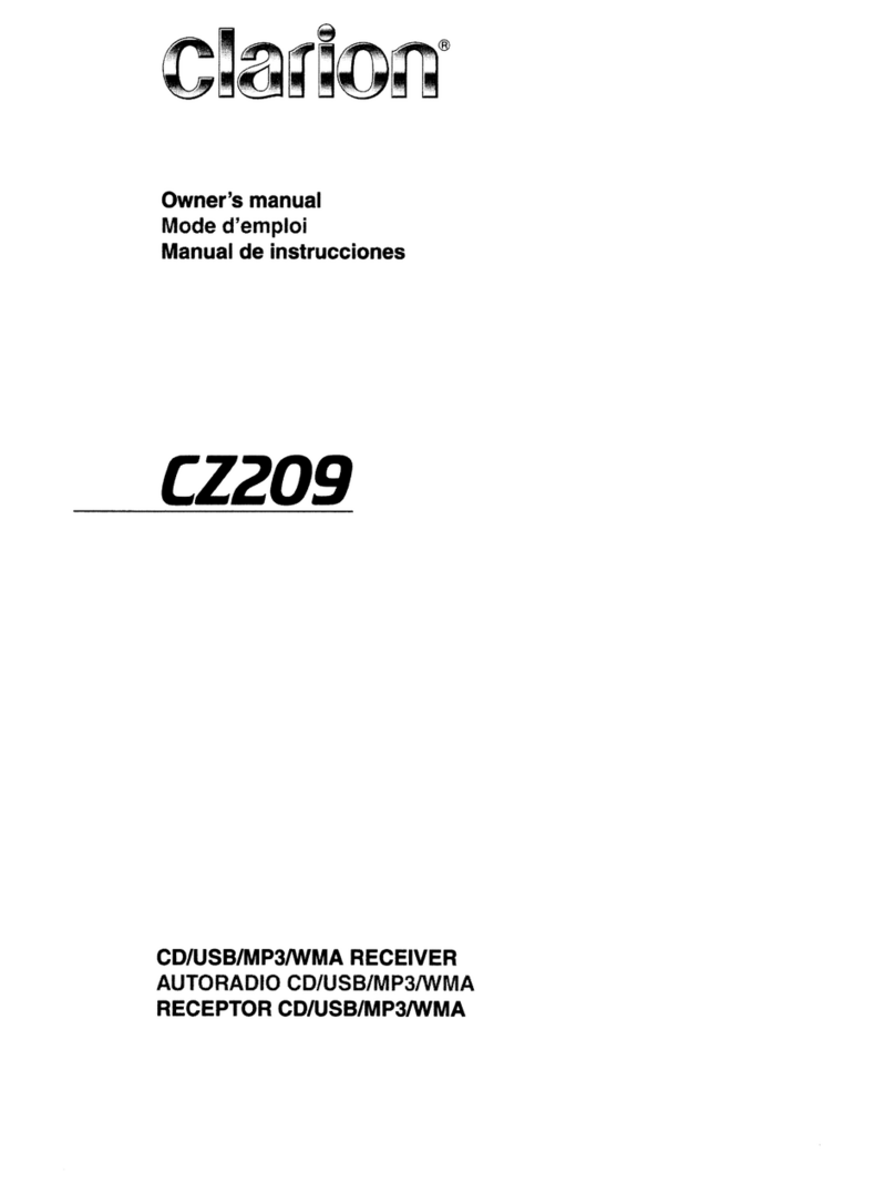 Clarion CZZ09 User manual