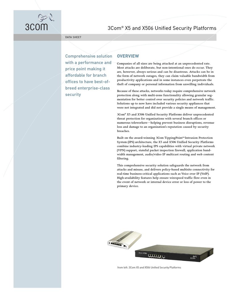 3Com X5 User manual