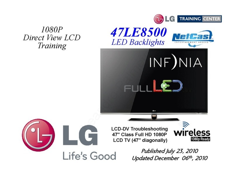 LG INFINIA 47LE8500 User manual