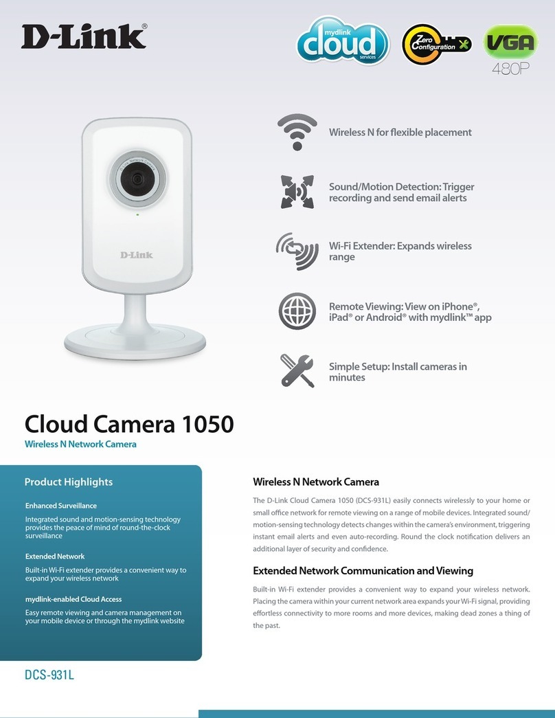 D-Link DCS-931L Cloud Camera 1050 User manual
