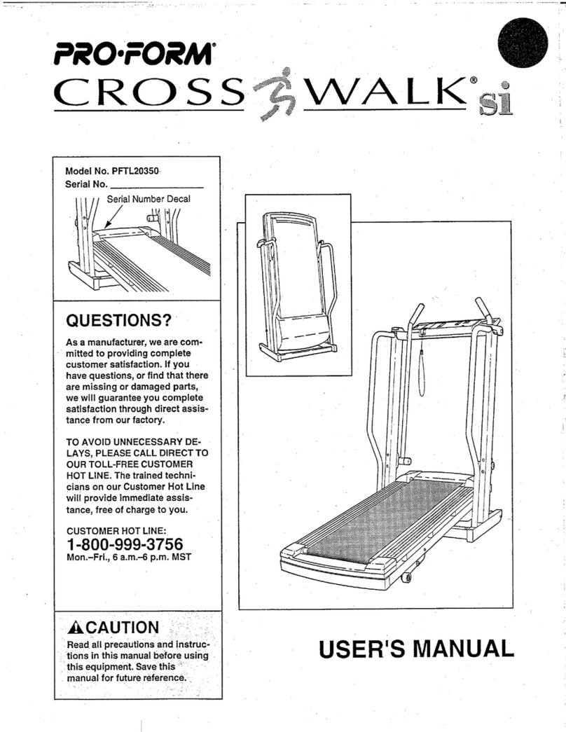 Pro-Form CROSSWALK si User manual