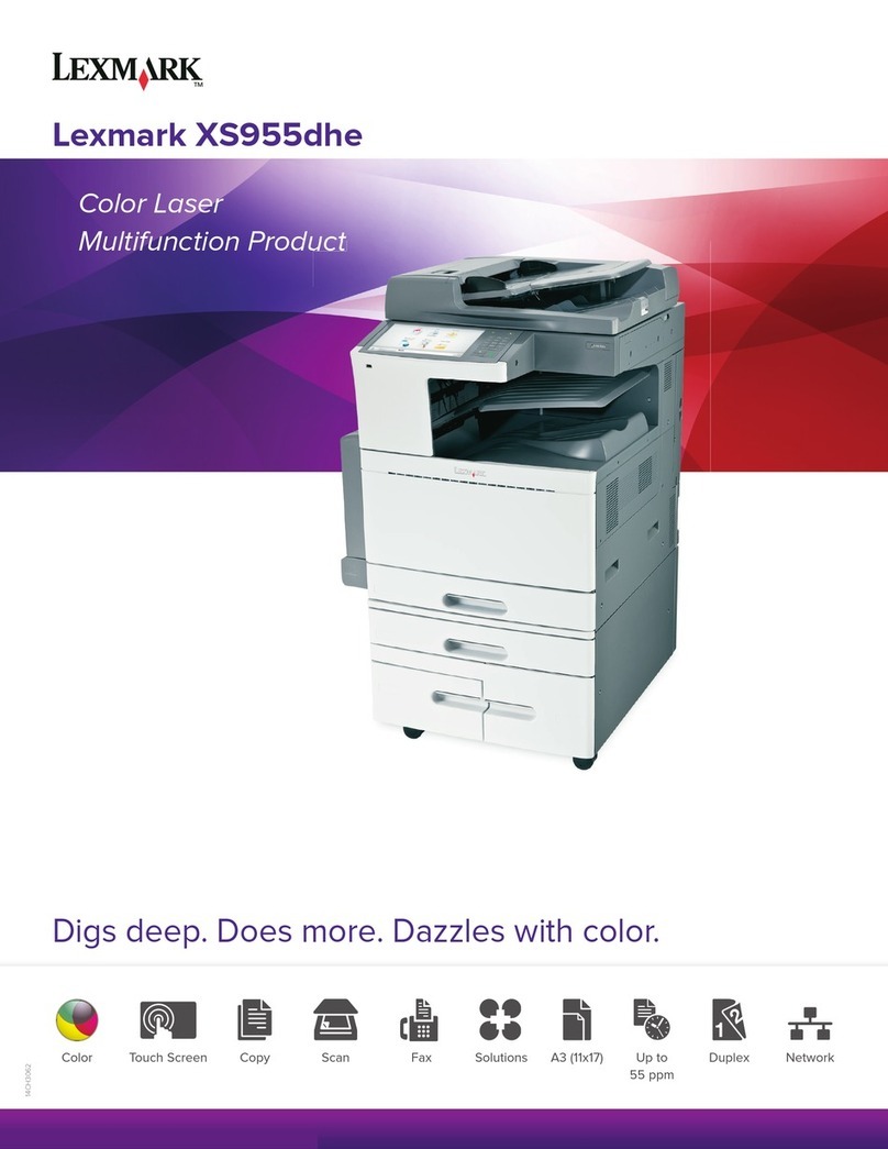 Lexmark XS955dhe User manual