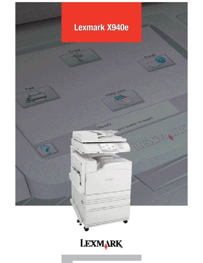 Lexmark X940E User manual