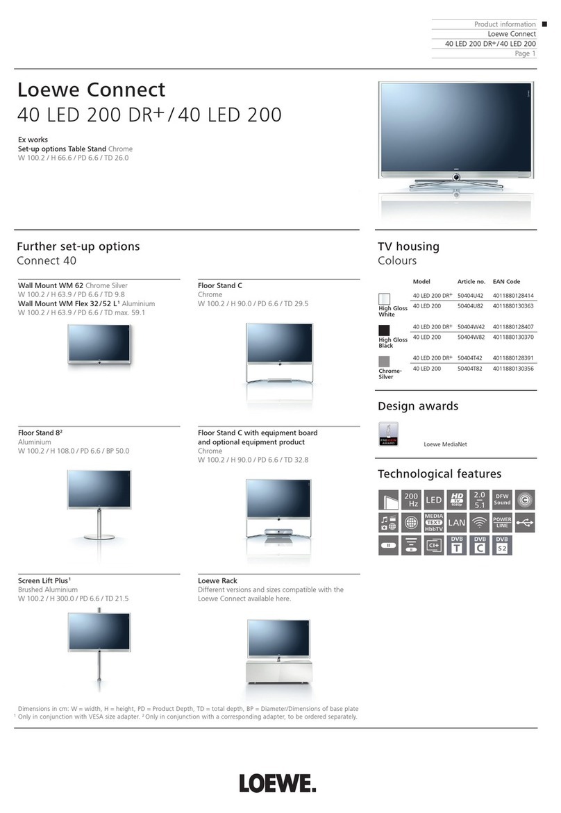 Loewe Art 40 LED 200 User manual