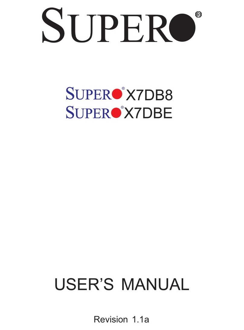 Supero X7DB8 User manual