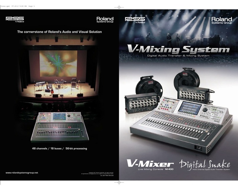 Roland V-Mixer M-400 User manual