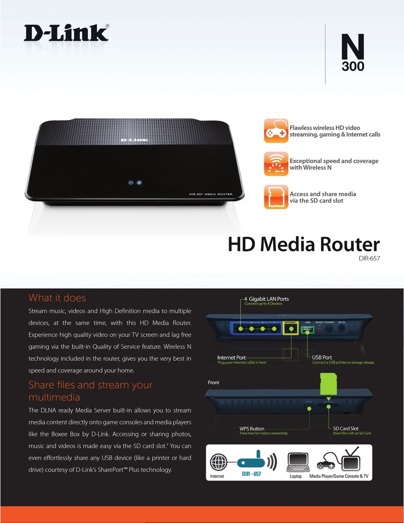D-Link Amplifi DIR-657 User manual